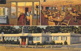 Old South Restaurant Modular Metal Kit Fort Smith Arkansas linen postcard - £5.84 GBP