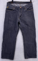 Nautica Jeans Men&#39;s Size 34x30 Black 5-Pocket  100% Cotton Straight Fit - £13.22 GBP
