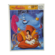 VINTAGE DISNEY GOLDEN FRAME TRAY PUZZLE ALADDIN GENIE ABU CARPET 12 PIECE - $7.60