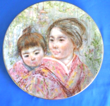 Edna Hibel Collector Plate Japanese Mother &amp; Child Sayuri &amp; Child - £25.71 GBP