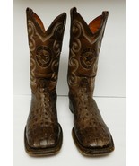Vaccari Leather Boots Reptile Print Western Cowboy Mexico Distress 9.5 V... - £118.31 GBP