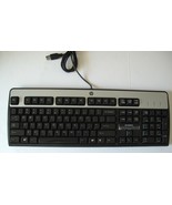 HP Desktop Computer USB Keyboard 104 Key Black Silver KU-0316, P/N 43482... - $18.80 CAD