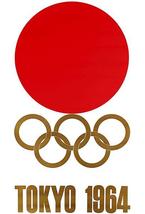 Japan Tokyo Olympics - The Rising Sun - 1964 - Promotional Advertising Magnet - £9.58 GBP