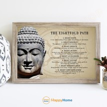 The Eightfold Path Wall Art Buddhism Eightfold Path Motivational Art Decor -PA25 - £19.39 GBP+