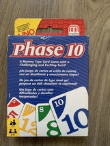 Phase 10 Card Game Mattel Games Rummy Type Game 2012 NEW - $11.62