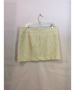 Express Faux Leather White Creme Nude Bandage Miniskirt Mini Skirt Sz 14 x - $427.79 MXN