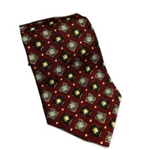 Chaps Ralph Lauren Burgundy Green Tie Silk Necktie 4 Inch X 57 Inch - $5.00