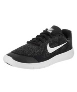 Nike Women Free RN Flyknit Running Sneakers Black/Grey 942839-005 Size 12 - $976.80 MXN