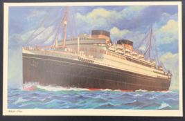 Vintage 1982 White Star Line Steamship Cunard RMS Georgic Postcard Merrimack - £9.76 GBP