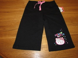 Girls Hello Kitty HK55152 active pants 4 black NWT ^^ - £6.35 GBP