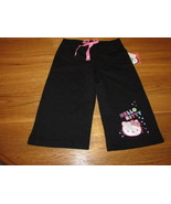 Girls Hello Kitty HK55152 active pants 4 black NWT ^^ - £6.40 GBP