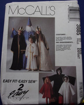 McCalls Kids Costumes Angel Wizard Royalty Ghost Reaper Size S- L #3885 No Crown - $3.99