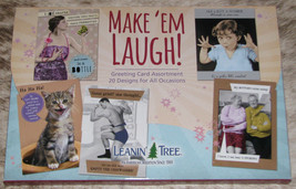 LEANIN TREE Make &#39;Em Laugh 20 CARD ASSORTMENT #90789~20 Designs~Humor - £17.36 GBP