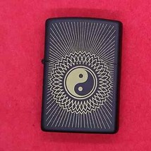 Yin Yang Symbol Rays   Zippo Lighter - Black Matte 29423 - $28.99