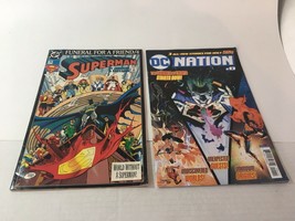 Lot of 2 DC Comics Superman 76 Funeral for a friend (1993) DC Nation 0 (2018) - £10.05 GBP