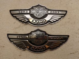 2003 Harley Davidson Sportster 100TH ANNIVERSARY FUEL TANK MEDALLION SET - £171.00 GBP