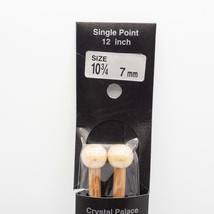 Crystal Palace Bamboo Single Point Knitting Needles 12 Inch US Size 10-3/4 7mm - £8.68 GBP