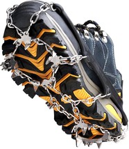 Crampons, Ice Cleats, Traction Snow Grips, Anti-Slip 19, Mountaineering. - £31.95 GBP