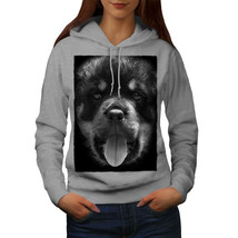 Wellcoda Rottweiler Puppy Cute Loving Womens Hoodie - £30.47 GBP