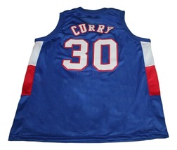 Stephen Curry #30 Knights High School New Men Basketball Jersey Blue Any Size image 2