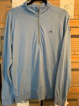 Travis Mathew 1/4 Zip Jacket Shacket-Blue Long Sleeve Lightweight Euc Small - £17.18 GBP
