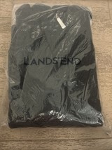 NWT Lands&#39; End Men&#39;s Solid Charcoal Bedford Cotton Quarter Zip Sweater S... - $22.00