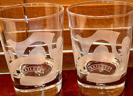 Bailey&#39;s Liquor Whiskey Glasses 4-1/4&quot; (2)  Heavy Duty - £16.78 GBP