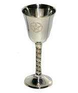 Spiral Stem Pentagram Altar Ritual Chalice! - $27.81 CAD