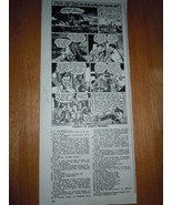 Gillette Razor Blades Fire At Sea Cartoon Print Magazine Advertisement 1947 - £5.49 GBP