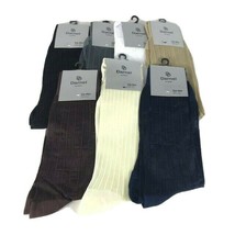 Darnel Men&#39;s Sheer Dress Socks Assorted Colors 100% Nylon Mid Calf Size ... - £7.98 GBP
