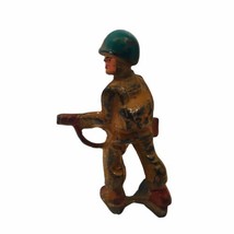 Vintage Military Iron WW1 Combat Toy Soldier Battle 2.6&quot; - £22.78 GBP