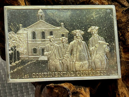 Danbury Mint Bicentennial Sterling Silver Ingot 750 GR 1ST Continental Congress - £63.17 GBP