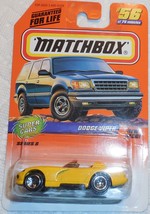 1997 Matchbox &quot;Dodge Viper&quot; #56  of 75 Vehicles On Sealed Card - $4.00