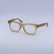 Gucci GG1086O 002 Transparent Yellow 51mm Eyeglasses New Authentic - $293.99