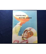1956 Notre Dame vs North Carolina College Football Program 11-17-56 - $34.31 CAD
