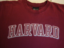 NCAA Harvard Crimson College University School Fan Gear T Shirt L - £11.82 GBP