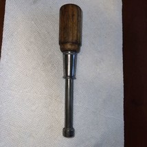 Vintage Lakeside Spin-Tite 7/16&quot; Nut Driver Set Wooden Handle Made in USA - $11.88