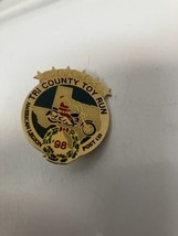 1998 Annual American Legion Texas Tri County Toy Run Post Metal Pin 1 1/2 Inches - £7.10 GBP