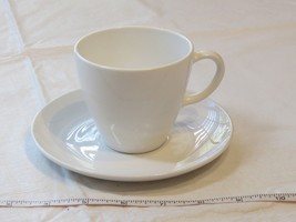 Corning Centura White Coupe Tea / Coffee Cup &amp; Saucer Set Vintage ! - $15.43