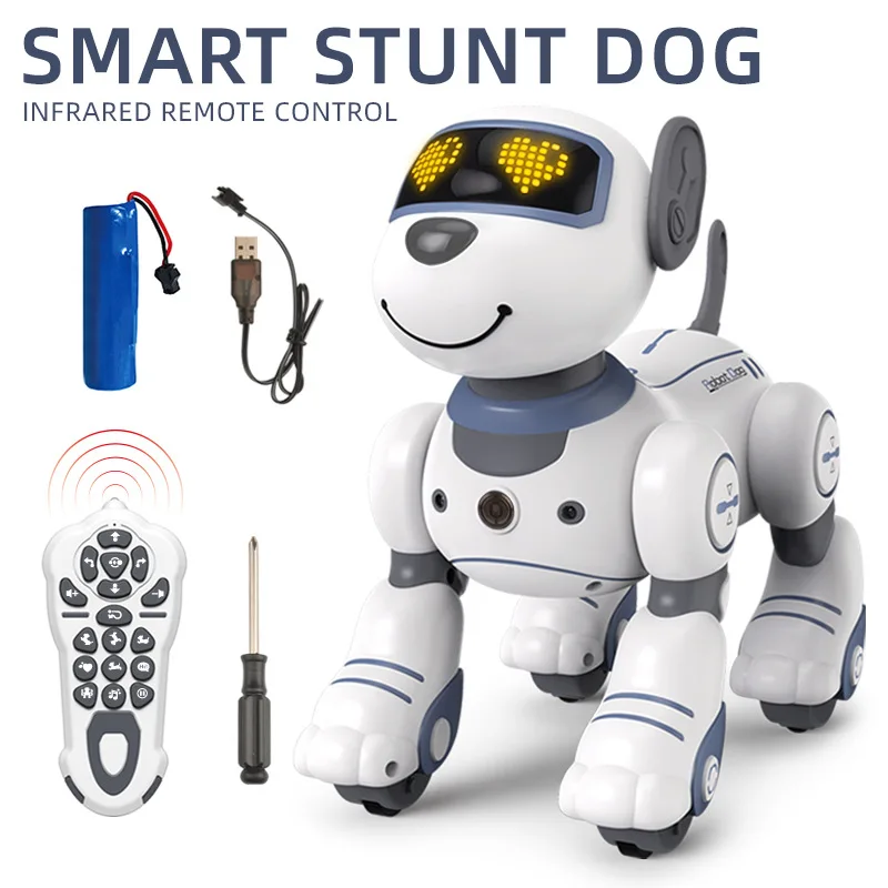 Robot Dog Stunt Intelligent RC Robots Remote Control Music Touch Dance Singing - £74.25 GBP
