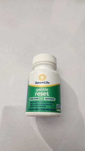 Renew Life Gentle Reset Herbal Blend & Magnesium 30ct Exp.02/25 - $10.79