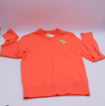 Abercrombie Kids XL Muscle Pullover Sweater Orange Yellow Logo Moose - £13.15 GBP