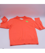 Abercrombie Kids XL Muscle Pullover Sweater Orange Yellow Logo Moose - £13.43 GBP