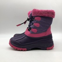 Nova Mountain Lined Waterproof Snow Boots Purple Pink Girl’s Size 6.5 - £12.46 GBP