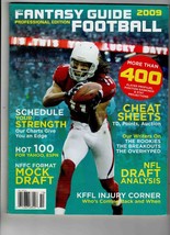 VINTAGE 2009 Fantasy Football Guide Magazine Larry Fitzgerald - $14.84