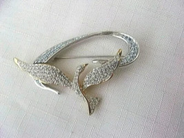2.00Ct Round Natural Moissanite Freedom Dove Brooch Pin 14K Two-Tone Gold Plated - £225.51 GBP
