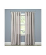 Room Essentials Twill Curtain Panel, Gray, 42&quot; W x 63&quot; L (New Open Package) - $10.79