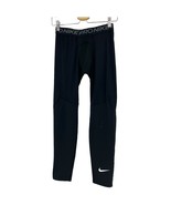 Nike athletic tights XL big kids black dri-fit compression work out pants - £15.64 GBP