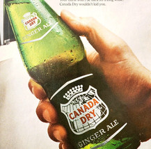 1966 Canada Dry Ginger Ale Advertisement Vintage Pop Soda Beverage DWII31 - €25,95 EUR