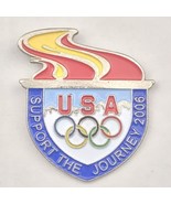 USA Olympics  Pin 2009 Visa Support The Journey Winter Torch - £8.25 GBP